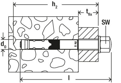 fischer FH II 15/50 H Sleeve Anchor with domed nut [44910]