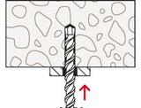 Fischer FNA II 6 x 110/75 Zinc push through hammerset nail anchor with nail head [44118]