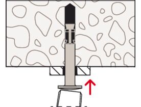 Fischer FNA II 6 x 110/75 Zinc push through hammerset nail anchor with nail head [44118]