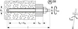 fischer FTR M16 x 190 Zinc threaded rod (resin stud) [531578]