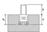 fischer FZP II 13 x 21 M8/22 Carbon Panel Anchor [511976]