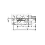 fischer SXR 10 x 80 T R countersunk A4 stainless steel nylon frame fixing [46272]