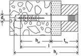 fischer hammerfix N 6 x 40/10 S countersunk head A2 stainless nylon [050372]