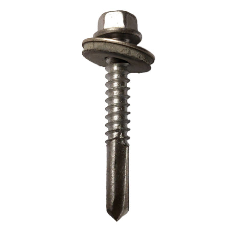 Certifix CerTek CT5 Hex head 5.5 x 38 A4 stainless bi-metal light section self drilling with 16mm washer (bulk)