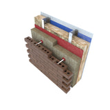 Knauf Rocksilk® 1200mm x 600mm x 120mm rainscreen slab BGV [Pallet of 10 packs, 40 slabs - 28.8m²]