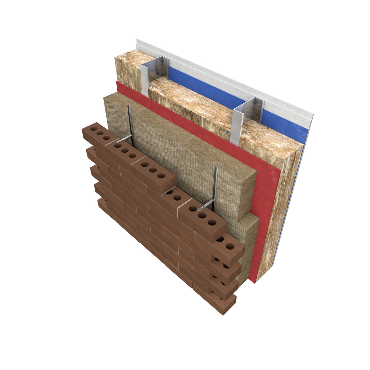 Knauf Rocksilk® 1200mm x 600mm x 165mm rainscreen slab [Pallet of 10 packs, 30 slabs -21.6m²]