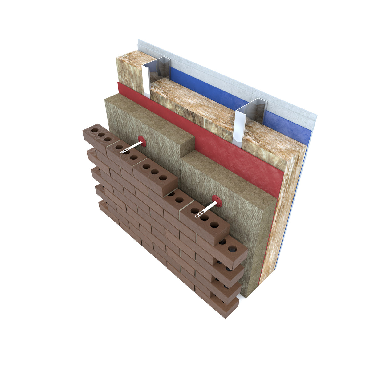 Knauf Rocksilk® 1200mm x 600mm x 125mm rainscreen slab [Pack of 4 slabs - 2.88m²]