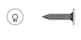 Certifix CFSSC2 BiMetal A2, 4.5x24mm Countersunk with SIT®20 cleat screw