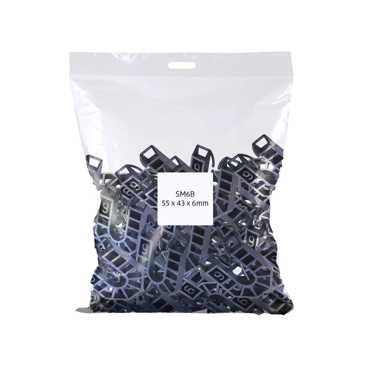 BROADFIX Small U Shims 55 x 43mm 6mm Black. Bag of 200 | Certifix Ltd