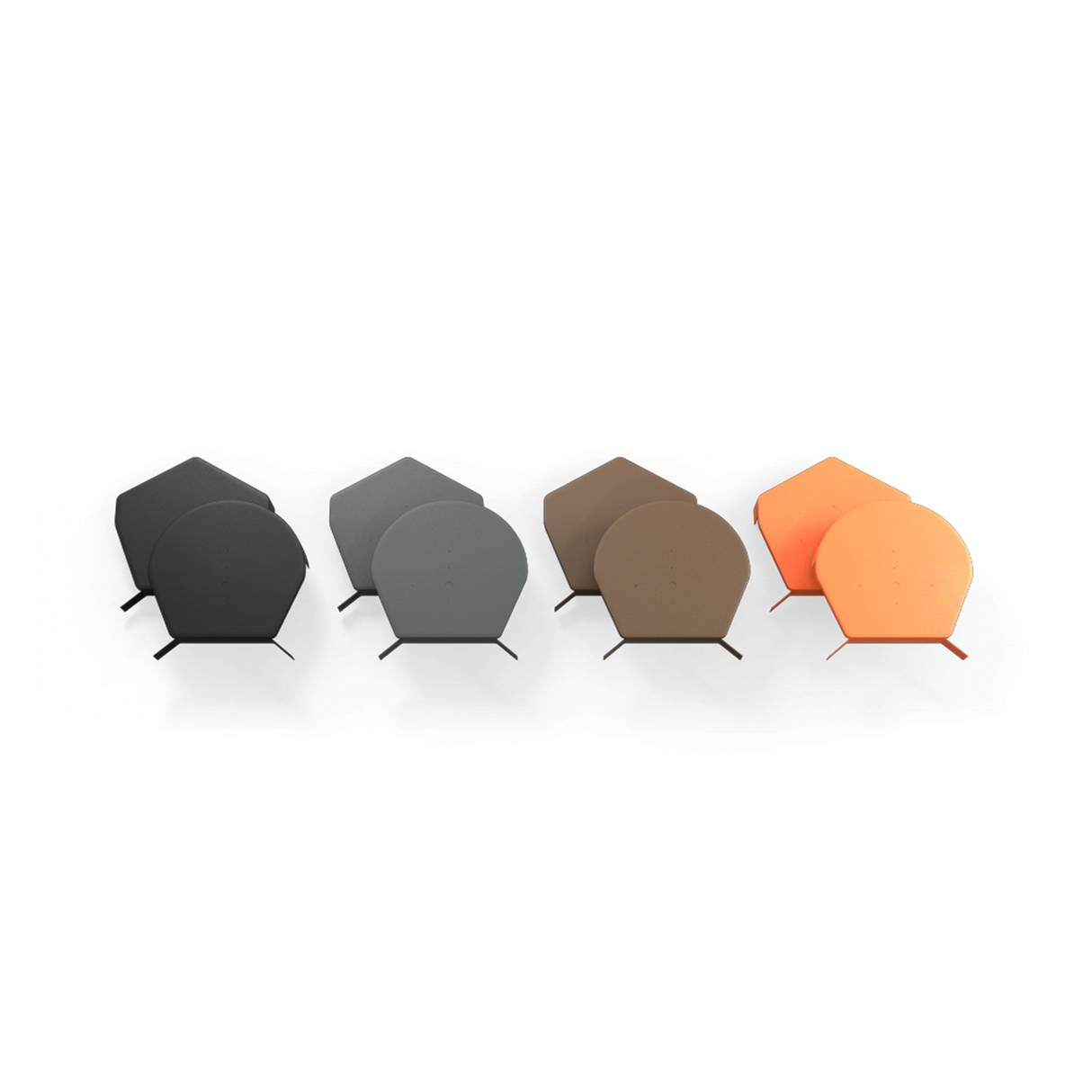 Samac Rooftec Dry Verge Ridge End Caps Angled Black