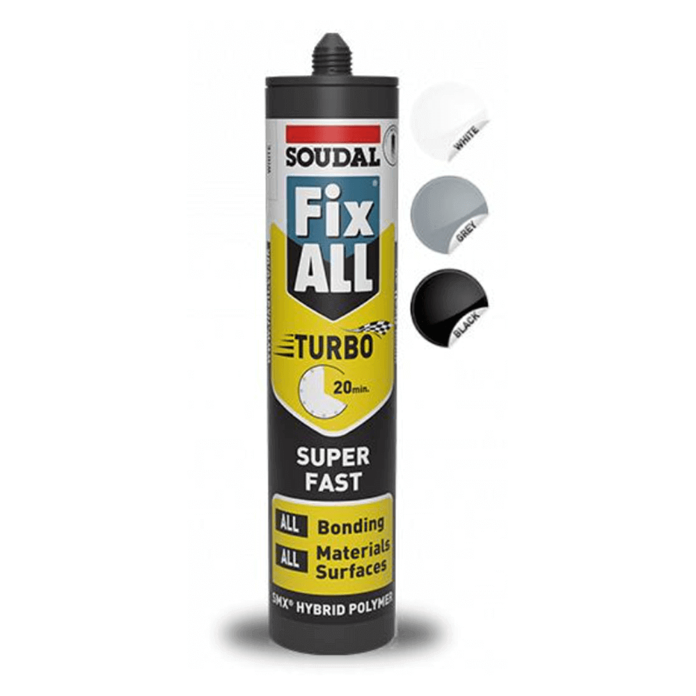 All Fixed Soudal Fix ALL Turbo White 290ml | Certifix Ltd