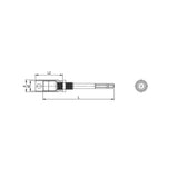 CF-TA8-2 Depth stop, 17 x 100, AF 8, Steel, hardened/tempered, 1 Pcs.