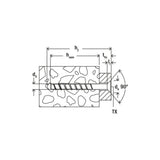 fischer ULTRACUT FBS II CP 8 x 90 40/25 SK TX Countersunk TX40, coated concrete screw [557802]
