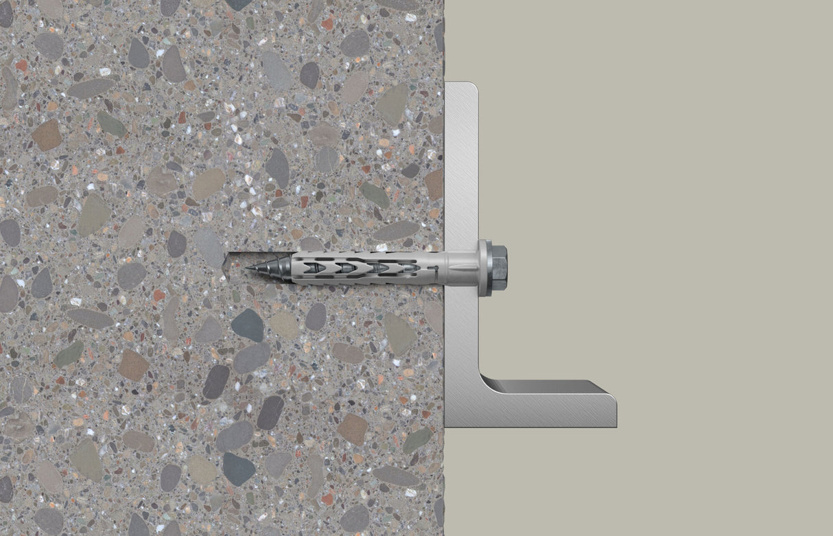 fischer SXR 10 x 60 FUS R Hex Head galvanised nylon frame fixing [46339]