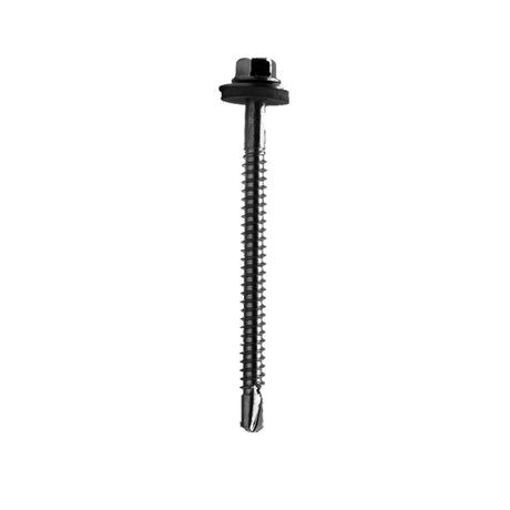 Certifix Hex head 5.5 x 75 A4 stainless bi-metal light section self drilling (tek) screw with 16mm washer