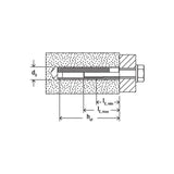 fischer Internal threaded sockets FIS E 11 x 85 M6 [43631]