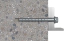 [536865] Zinc concrete screw fischer ULTRACUT FBS II 10 x 160 105/95/75 US hex head