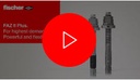 fischer FAZ II PLUS 16/160 GS R M16 x 189 stainless steel through bolt [564670] video