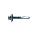 Hex head self drilling (tek) screw light section A2 stainless bi-metal 5.5 x 50 with 16mm washer