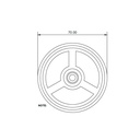 Insulation washer A2 stainless 70mm for SFS fixings