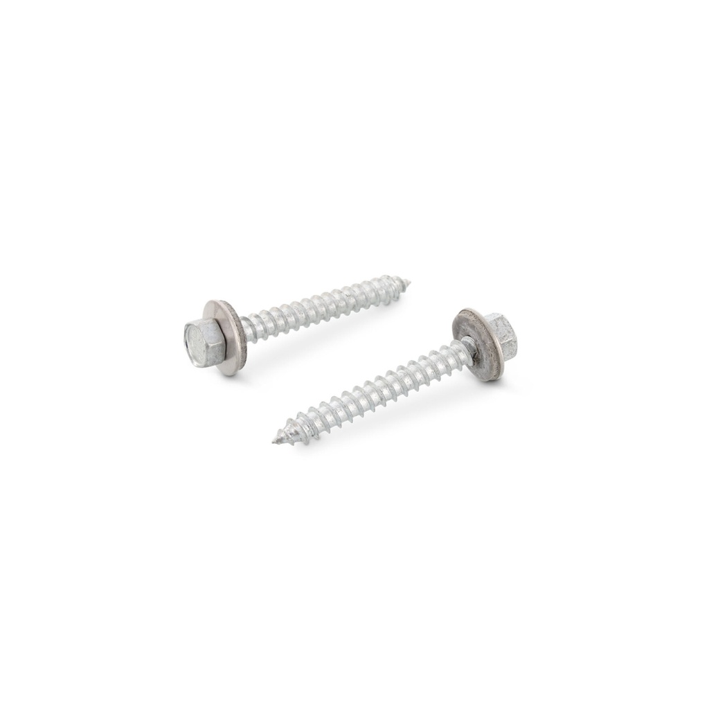 Timber screws hex head A2 stainless 6.5 x 32 with bonded 16mm washer