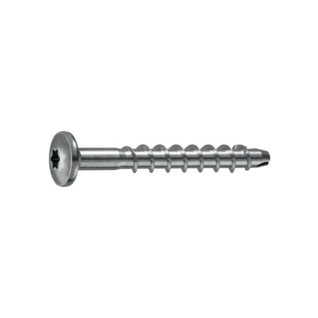 CFCS II concrete screw 6 x 50 pan head A4 stainless TX30 coated to match