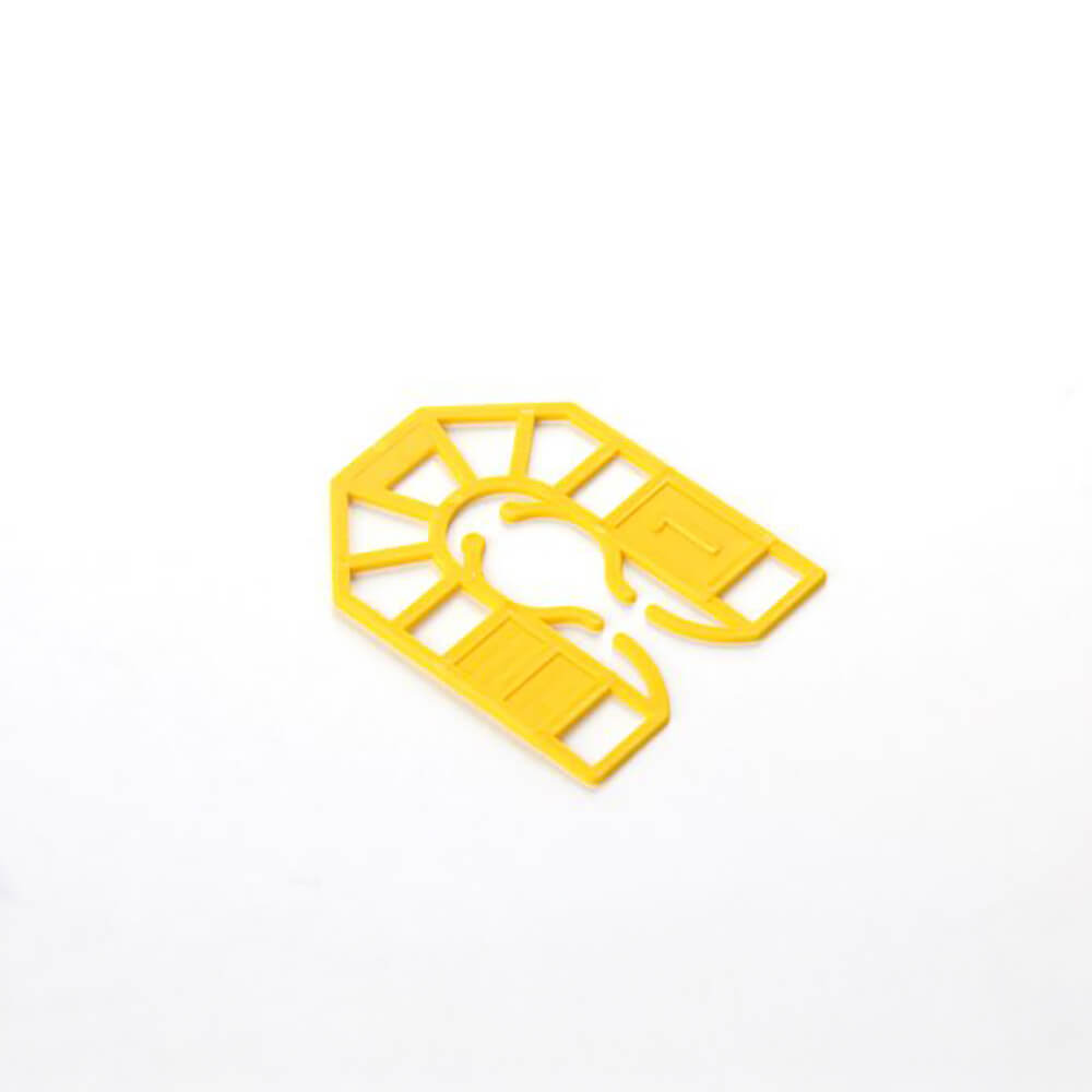 BROADFIX Small U Shims 55 x 43mm 1mm Yellow. Bag of 200