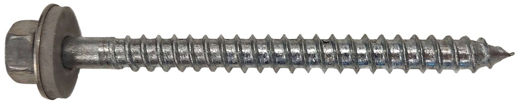 Timber screws hex head A2 stainless 6.5 x 13 with bonded 16mm washer