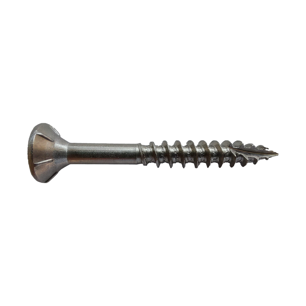 Timber screws self embedding countersunk head A2 stainless with cutting point 6.0 x 100/70 TX25