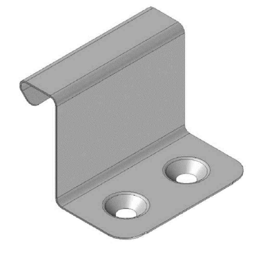 CertiClip standing seam clip fixed point countersunk holes A2 stainless 25mm