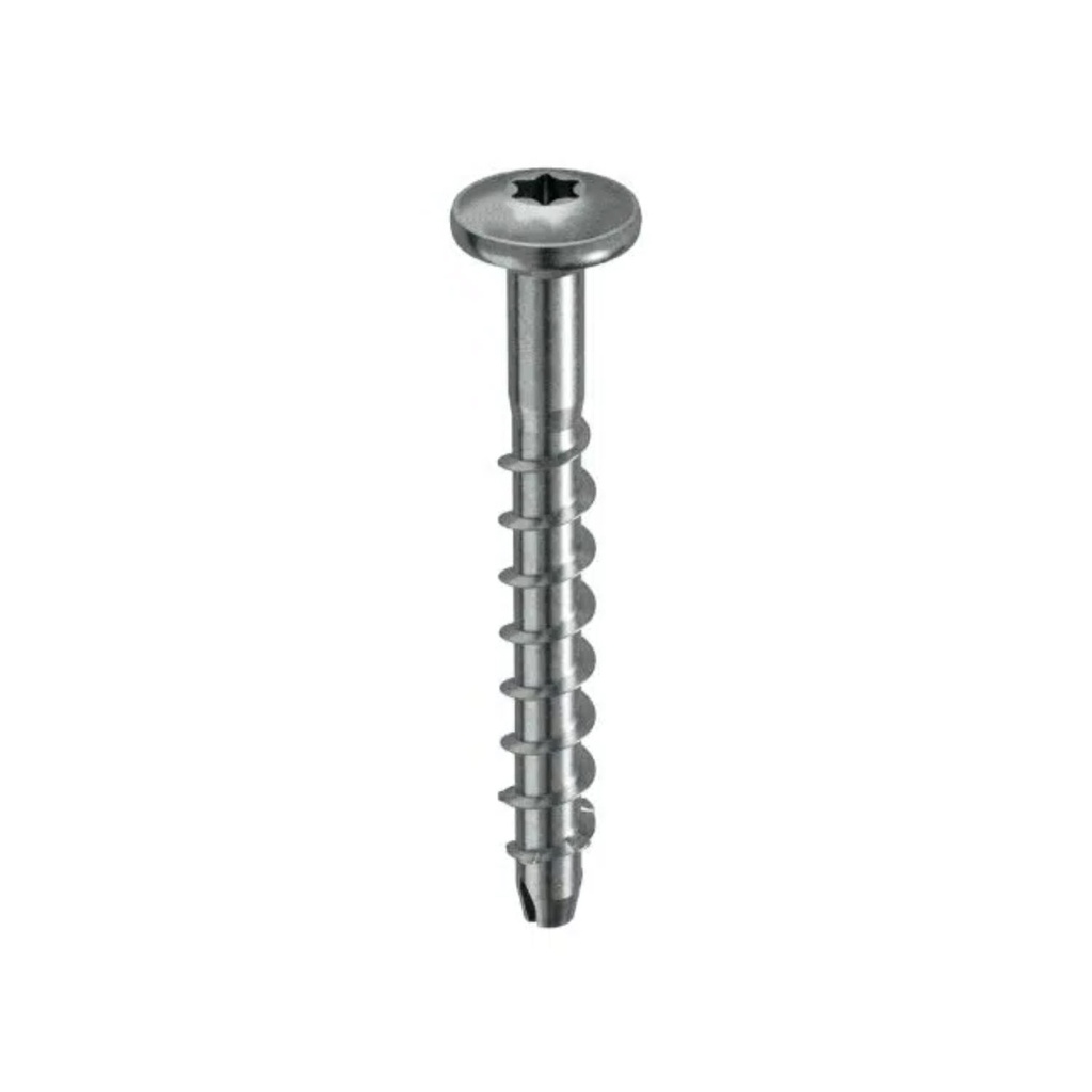 CFCS II concrete screw 6 x 50 pan head A4 stainless TX30 coated to match