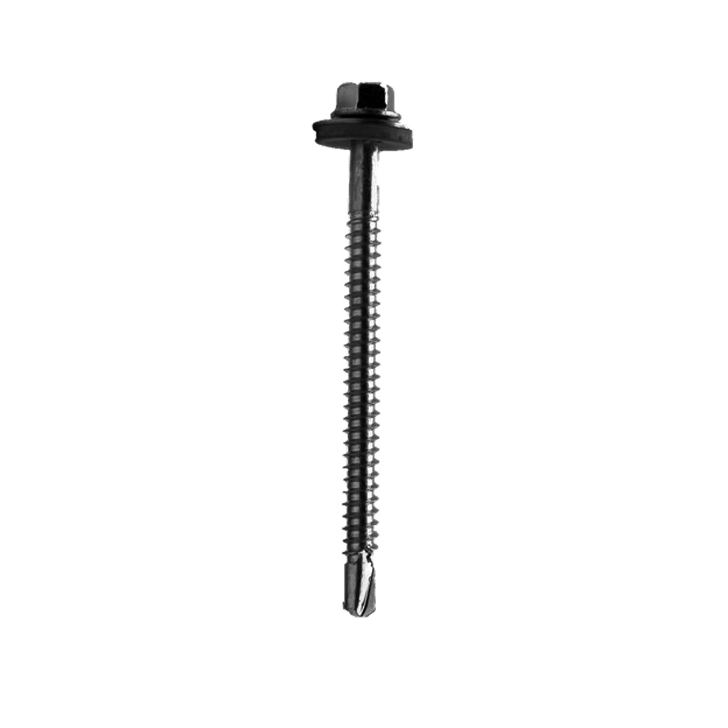 Hex head self drilling (tek) screw light section A4 stainless bi-metal 5.5 x 25 with 16mm washer