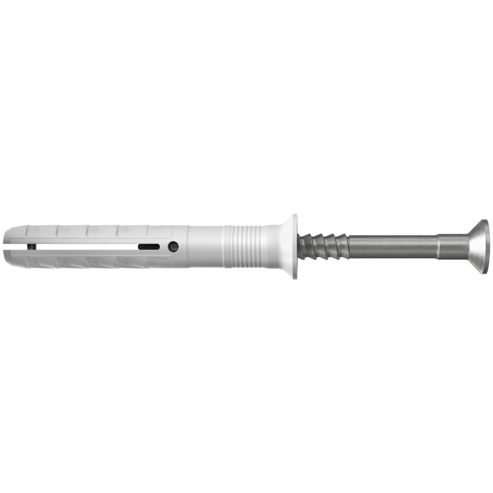 [50375] A2 stainless Nylon countersunk hammerfix fischer N 8 x 80/40 S