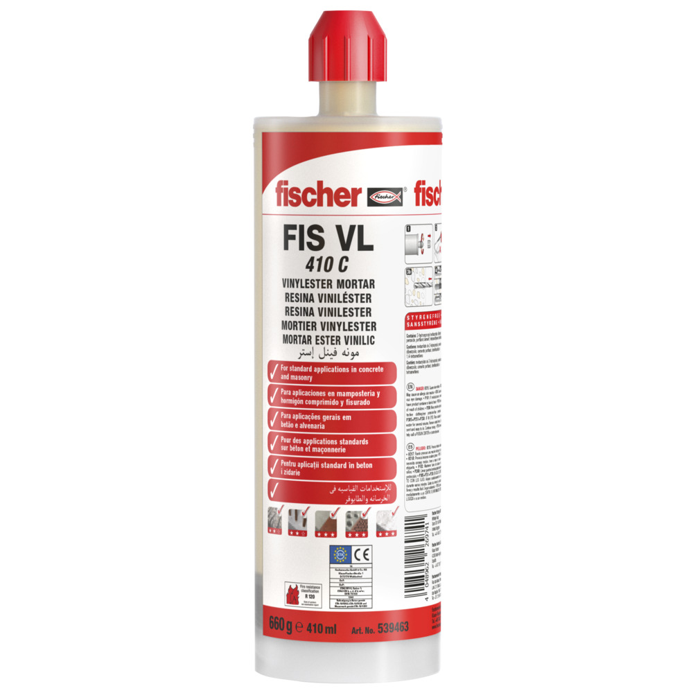 [539463] Chemical vinylester resin injection mortar fischer FIS VL 410 C
