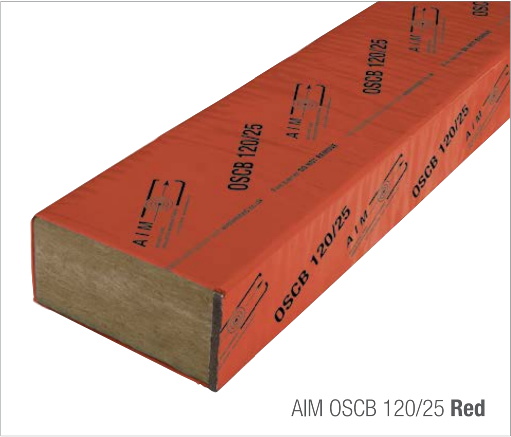 AIM OSCB 120/25 Red 1000 x 90 x 375mm to suit a 400mm cavity c/w fixing clips and course wound screws