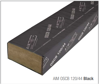 AIM OSCB 120/44 Black 1000 x 90 x 156mm to suit a 200mm cavity c/w fixing clips and course wound screws