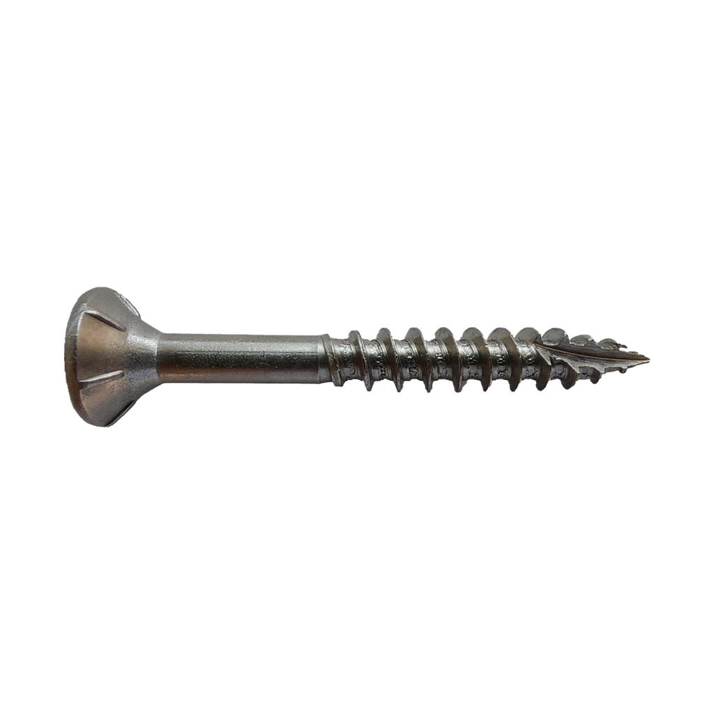 Timber screws self embedding countersunk head A2 stainless with cutting point 4.5 x 30/18 TX20