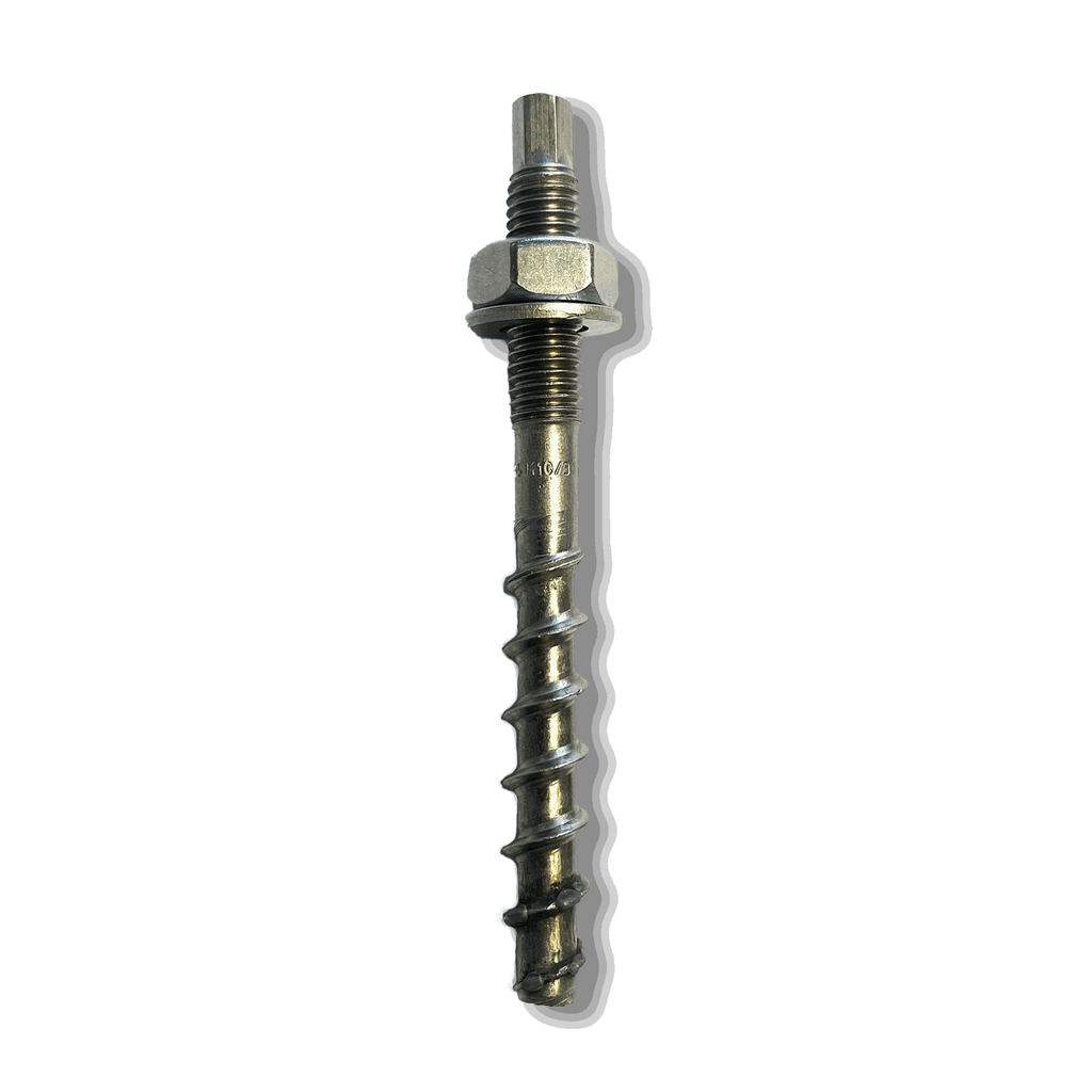 CFCS concrete screw 8 x 105 / M10 x 30 with external metric thread A4 stainless SW7
