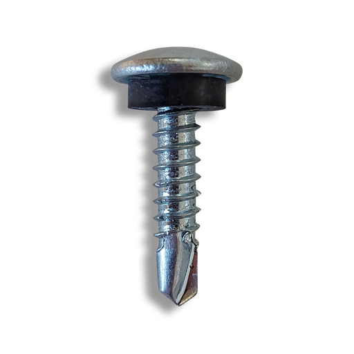 [PCT2LS-4-5.5x25-W10.5] Large pan head self drilling CerTek CT2 light section stitching screw A4 stainless 5.5 x 25 with 10.5mm EPDM washer