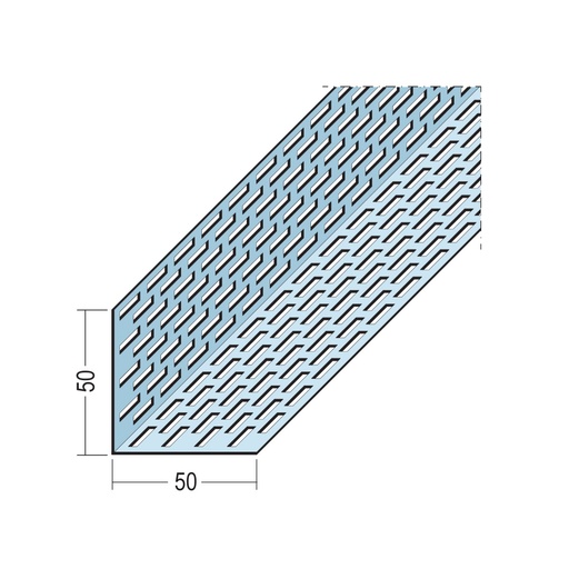 [CFVPA-DSSP-BL-50x50] Certifix Ventilated Profile Angle Double Sided Square Perforation 50 x 50mm Aluminium Black