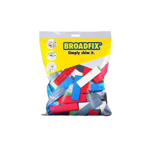 [BSP120] BROADFIX Assorted Flat Shim 100 x 28mm (1-6mm). Bag of 120