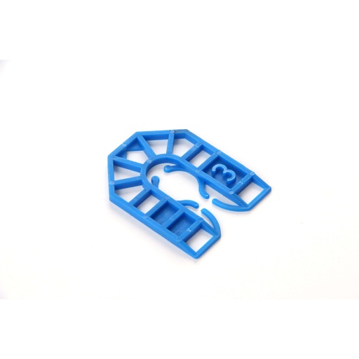 [SM3] BROADFIX Small U Shims 55 x 43mm 3mm Blue. Box of 1000